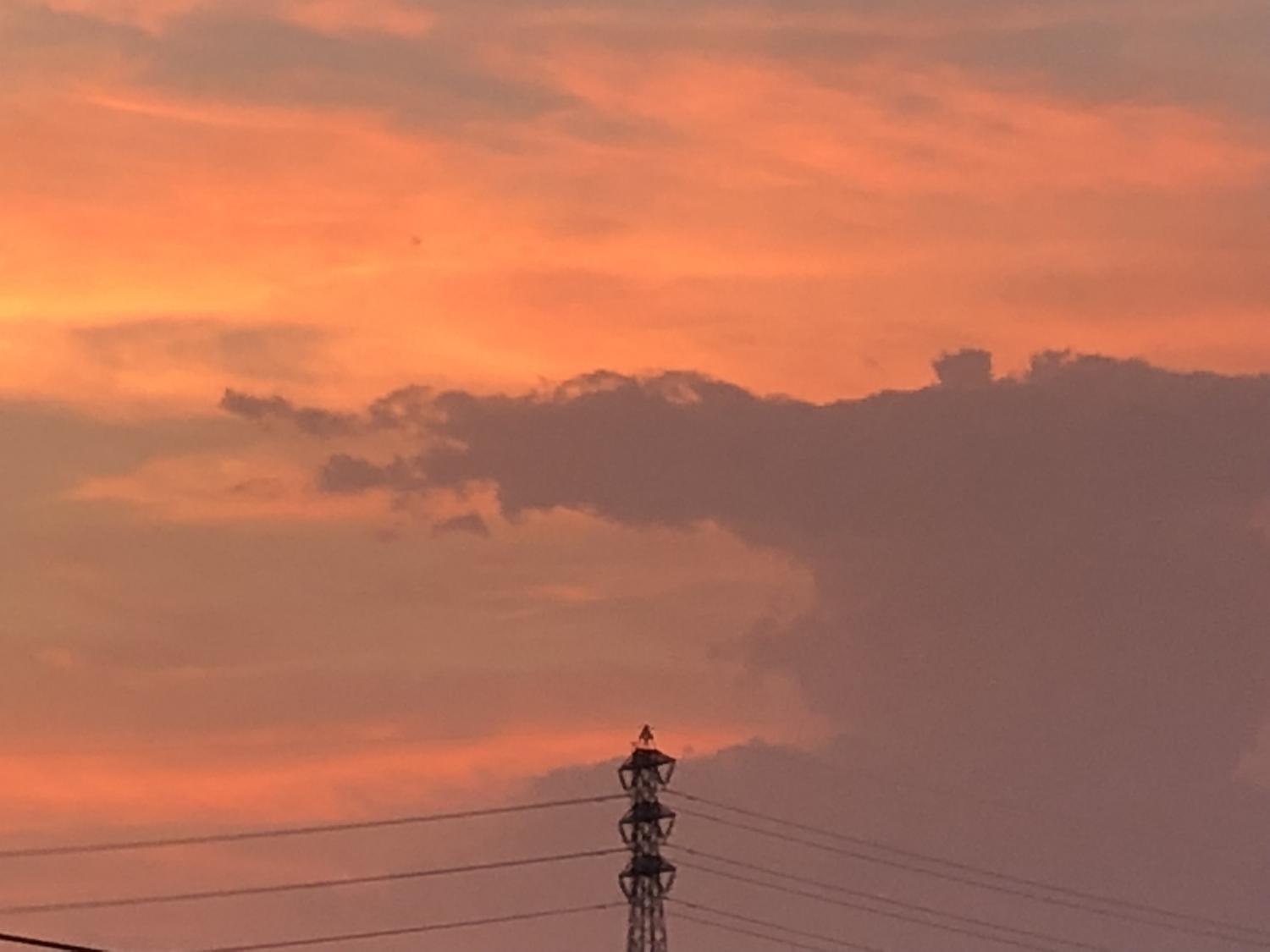 夏の夕雲 画像
