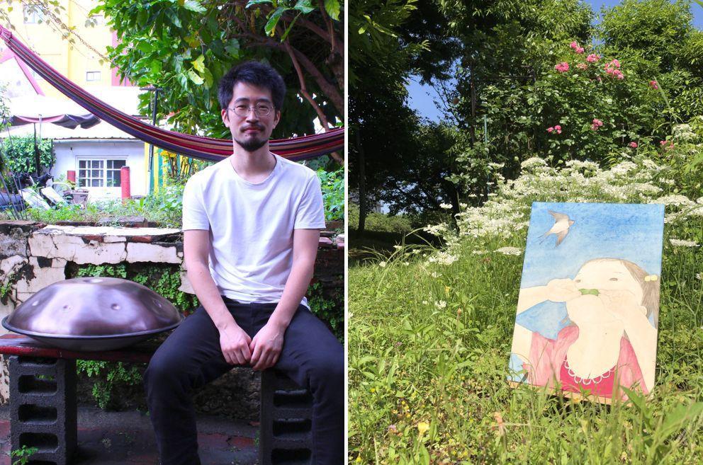 内藤詩桜 都内初個展&柏ハング ハンドパン生演奏