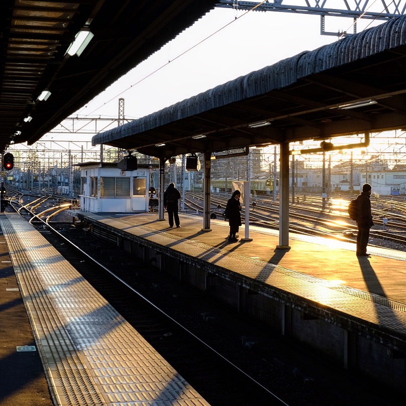 朝の上石神井駅 画像